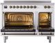 Ilve® Nostalgie II Series 48" White Pro Style Induction Range-1