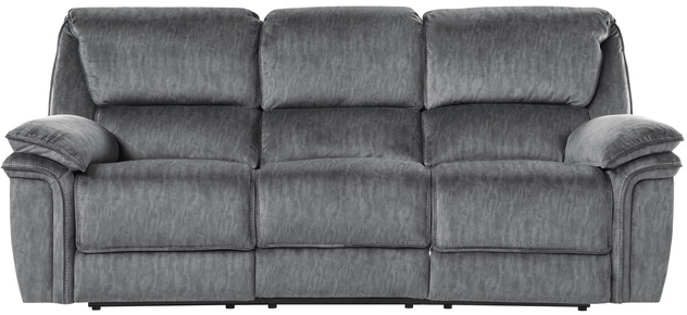 Homelegance® Muirfield Gray Manual Double Reclining Sofa-2