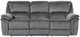 Homelegance® Muirfield Gray Manual Double Reclining Sofa-2