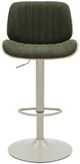 Armen Living Brock Ivory/Oak/Vintage Green Barstool-2