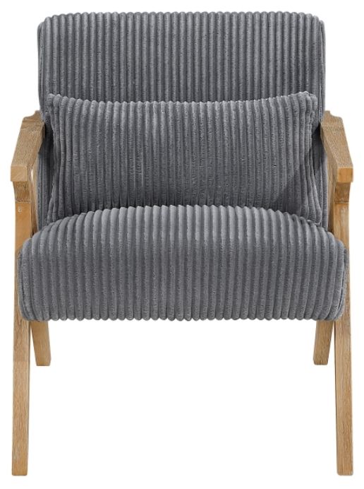 Homelegance® Chevron Gray/Brown Accent Chair-2