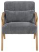 Homelegance® Chevron Gray/Brown Accent Chair-2
