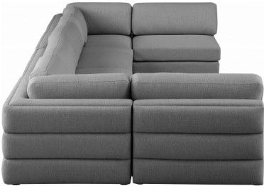 Meridian Furniture Beckham 6-Piece Grey Modular Sectional Sofa Set-2