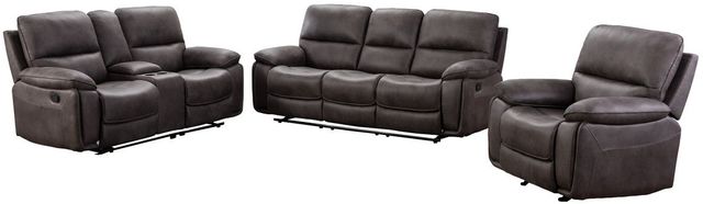 Mazin Furniture Easton Grey Upholstered Rocker Recliner-2