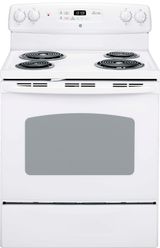 GE 30" White Freestanding Electric Range