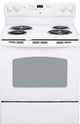 GE 30" White Freestanding Electric Range-0