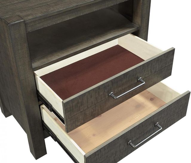 aspenhome® Mill Creek Carob 2-Drawer Nightstand-1