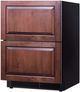 Summit® 24” 3.4 Cu. Ft. Panel Ready 2 Drawer Under the Counter Refrigerator-1