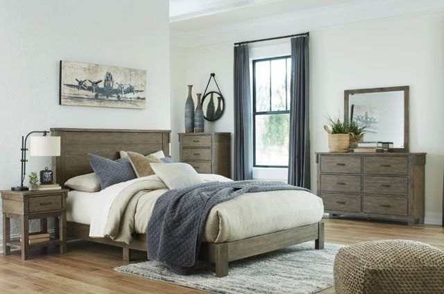 Signature Design by Ashley® Shamryn 3-Piece Grayish Brown Queen Panel Bed Set-4