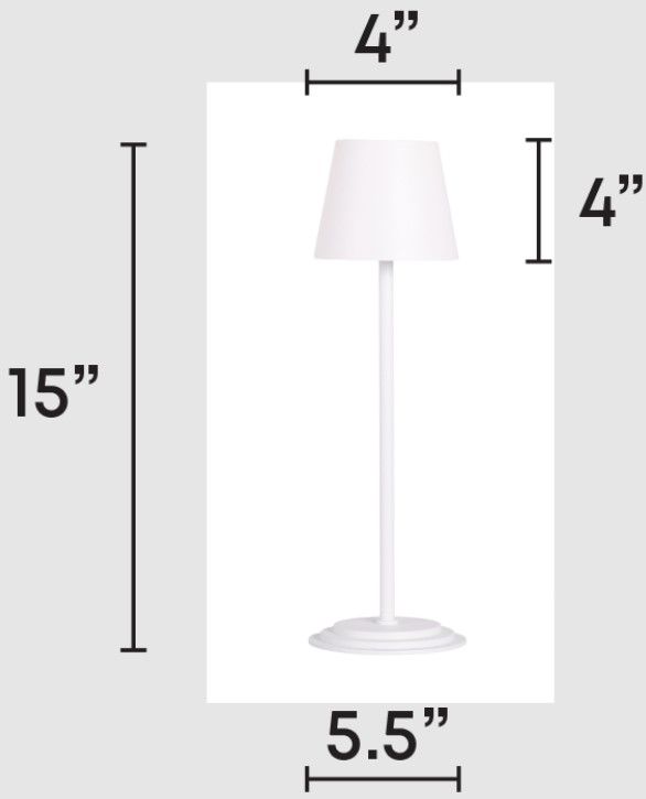 Classy Living 2-Piece Eclipse Aura II Matte White Accent Lamp Set-1