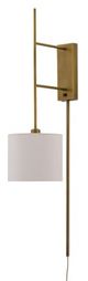 Currey & Company Savill Polished Brass Wall Sconce-1