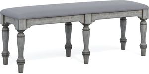 Flexsteel® Plymouth® Weathered Graywash Bench