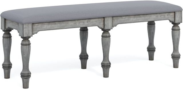 Flexsteel® Plymouth® Weathered Graywash Bench-0