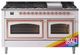 Ilve® Nostalgie II Noblesse 60'' Custom RAL Color Pro Style Dual Fuel Range with Copper Trim-0