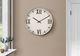 Monarch Specialties Inc. Silver 20" Round Wall Clock with Roman Numerals on White Background-2