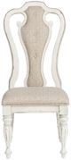 Liberty Furniture Magnolia Manor Antique White/Ivory Splat Back Upholstered Side Chair-2
