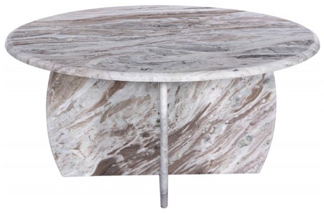 Meridian Furniture Formentera Brown Marble Coffee Table-1