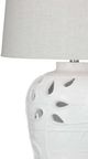 Bassett Mirror Amur Matte White Table Lamp-1