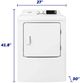 Element® 6.7 Cu. Ft. White Front Load Electric Dryer -4