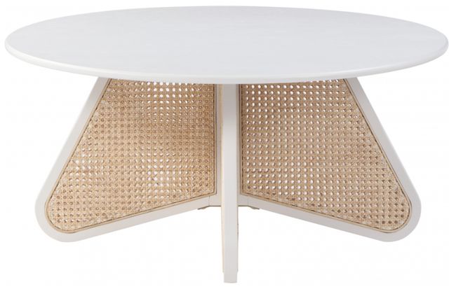 Meridian Furniture Butterfly White/Brown Coffee Table-0