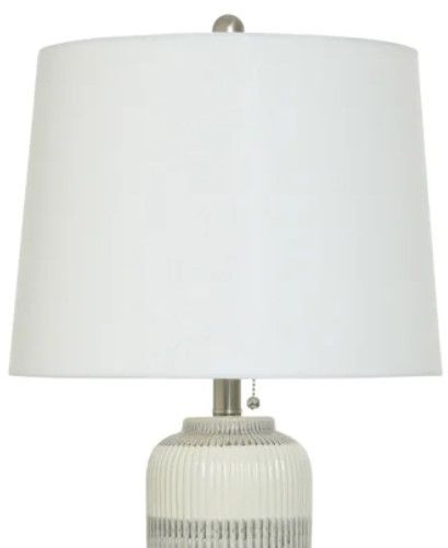 StyleCraft Gray/Ivory Table Lamp-1