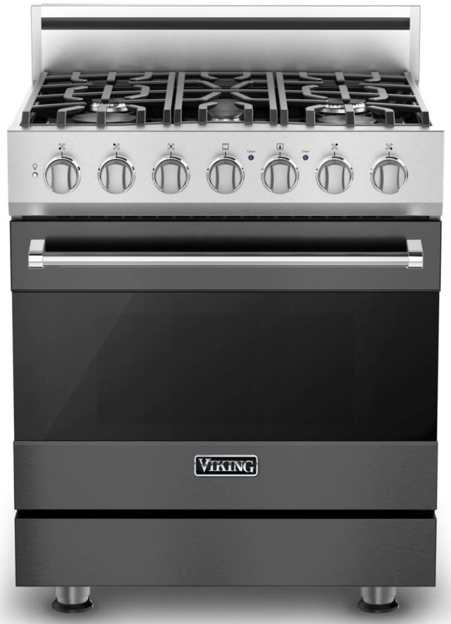 Viking® 3 Series 30" Damascus Gray Pro Style Dual Fuel Natural Gas Natural Gas Range-0