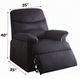 ACME Furniture Arcadia Black Manual Recliner-2