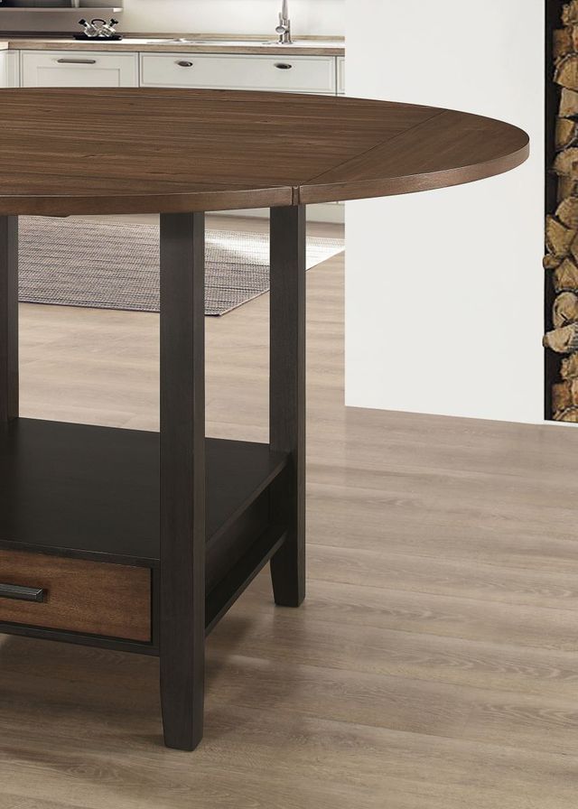 Coaster® Sanford Cinnamon Counter Height Table with Espresso Base-1