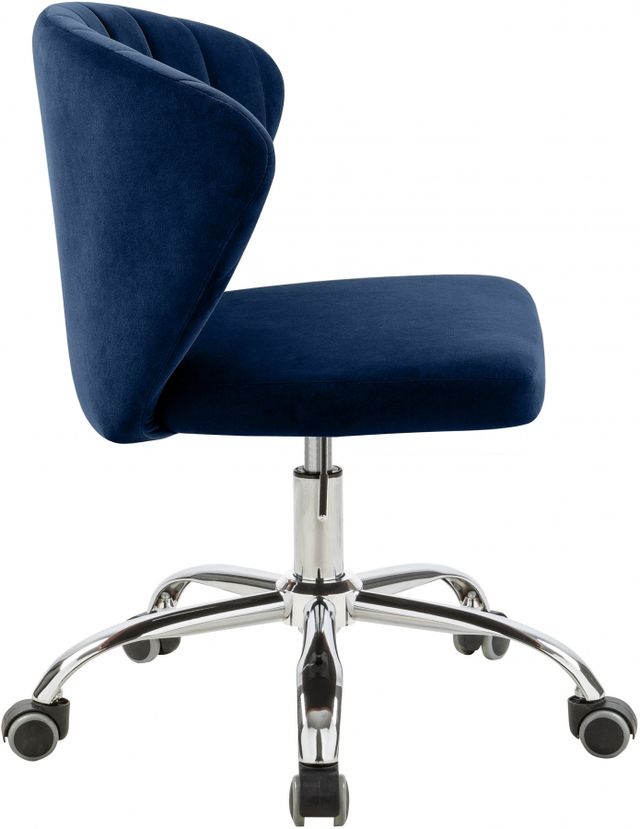 Meridian Furniture Finley Navy Velvet Office Chair-3