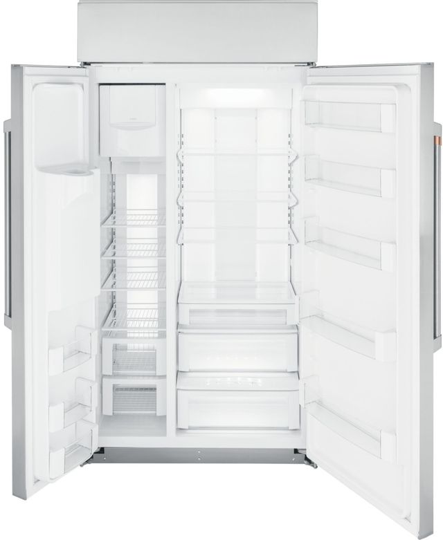 Café™ 42 in. 24.5 Cu. Ft. Stainless Steel Built In Counter Depth Side-by-Side Refrigerator-1