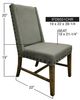 International Furniture Direct Loft Brown Gray Upholstered Side Chair-2