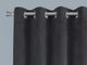 Monarch Specialties Inc. 2-Piece Grey 52" x 84" Room Darkening Curtain Panel Set-4