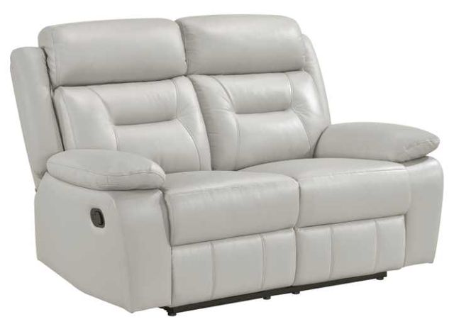 Homelegance® Laconia Silver Double Manual Reclining Loveseat-0