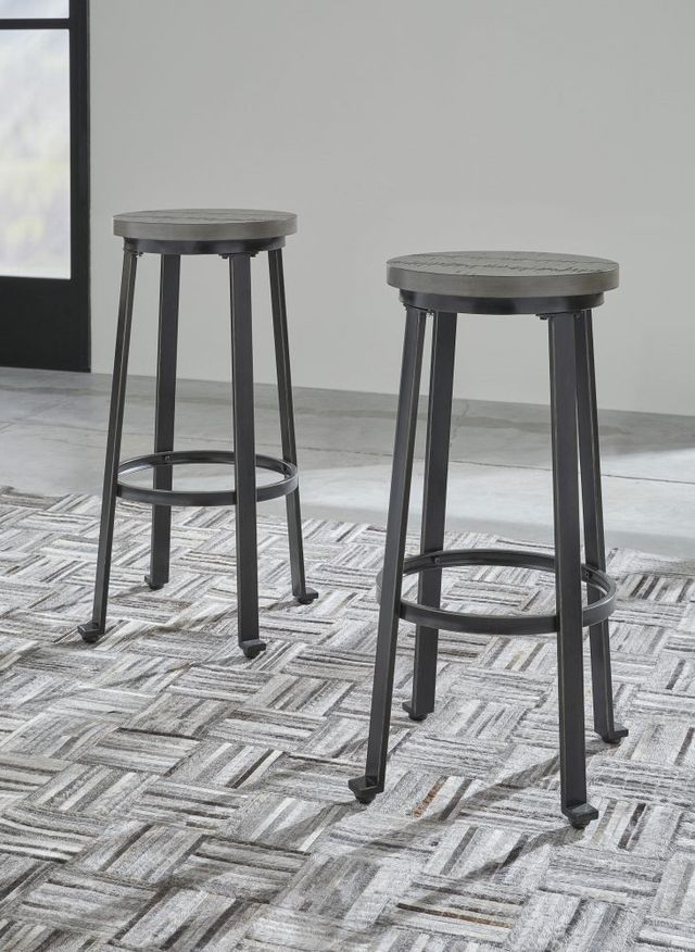 Signature Design by Ashley® Challiman Antique Gray Bar Stool-3