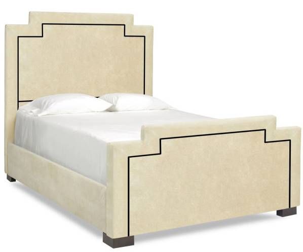Parker Southern Dream Creations Beige Notch Upholstered Bed-0