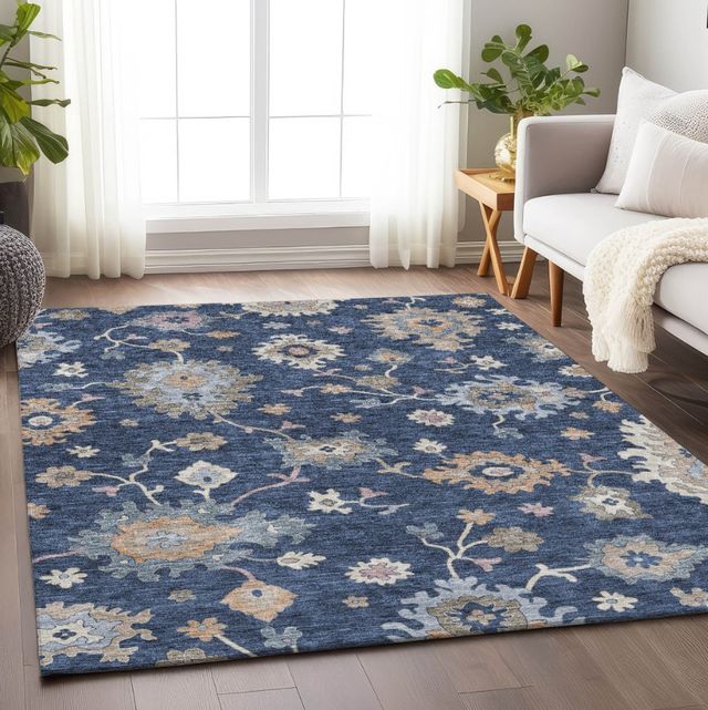 Dalyn™ Rug Company Hatay HY4 Navy 5'x8' Area Rug-4