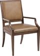 Hooker® Furniture Archives Classic Walnut/Dark Blond Upholstered Dining Arm Chair-0
