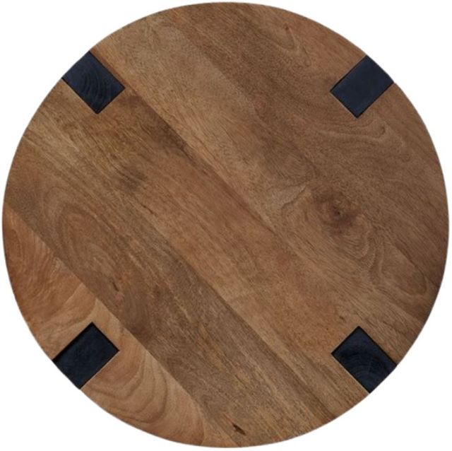 Signature Design by Ashley® Hanneforth Brown End Table with Black Base-2