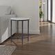 Renwil® Veroia White Accent Table with Matte Black Base-1