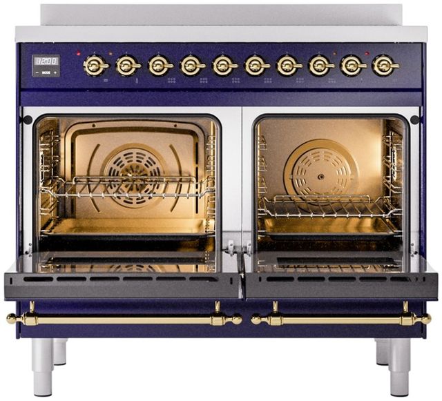 Ilve® Nostalgie II Series 40" Blue Pro Style Induction Range-1