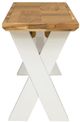 A & B Home Cross Brown/White Bench-2