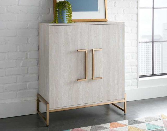 Steve Silver Co. Larkin Copper/Gray Wine Cabinet-1