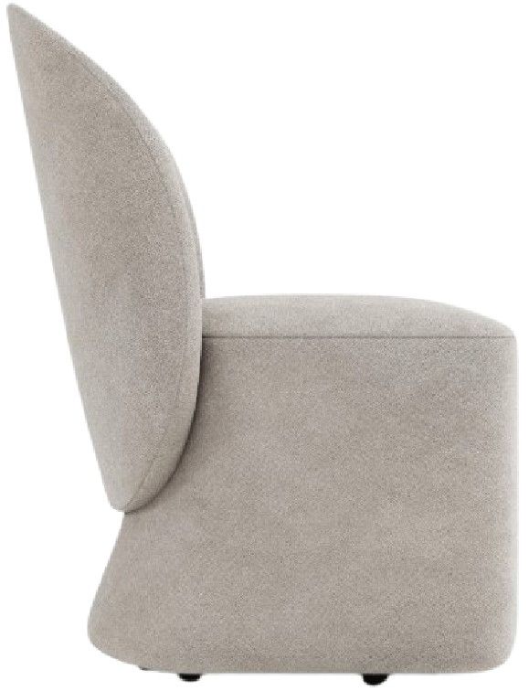 Bernhardt Monolith Gray Upholstered Dining Side Chair-3