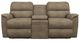 La-Z-Boy® Brooks Mushroom Power Reclining Loveseat with Console and Headrest-1