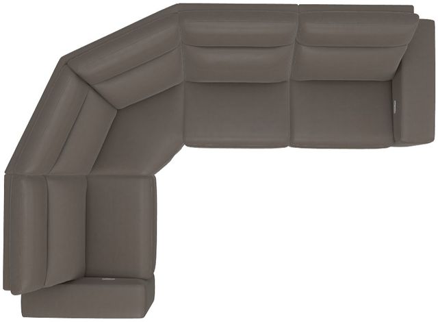 La-Z-Boy® Acadia Shitake Leather Power Reclining Sectional with Custom Layout Options-4