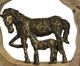 Stylecraft Brown Mother and Colt Sculpture-1