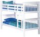 Bernards Sadler White Twin/Twin Bunk Bed-0