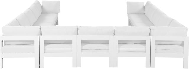Meridian Furniture Nizuc 13-Piece White Outdoor Patio Modular Sectional Set-1