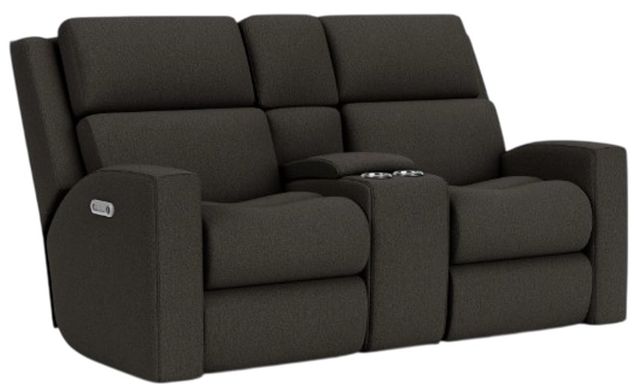 Flexsteel® Customizable Score Power Reclining Loveseat with Console and Power Headrests and Lumbar-0