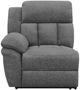 Coaster® Bahrain Charcoal Sectional LAF Recliner-0